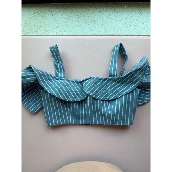 Alexis Striped Crop Top – Size Large (L) - Picture 2 of 7